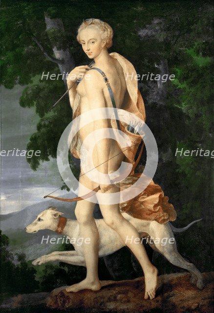 Diana the Huntress. Artist: Master of the School of Fontainebleau (2nd third of 16th cen.)
