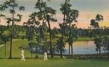 'Golfing, a year round sport in Florida', c1939. Artist: Unknown.