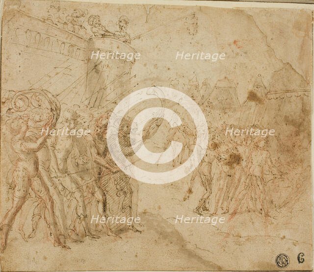 Joshua Commanding the Israelites, n.d. Creator: Unknown.