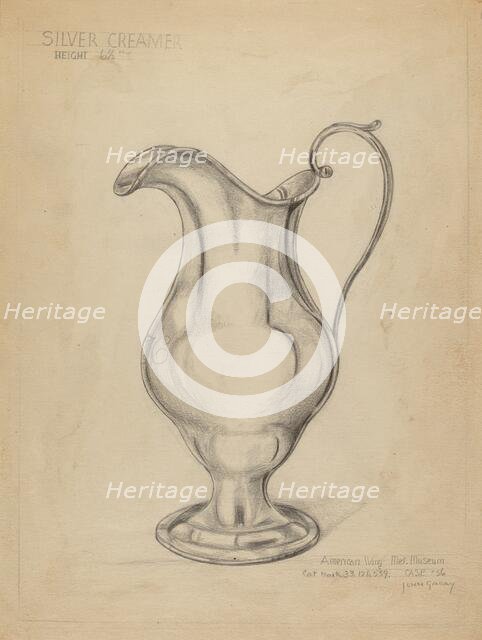 Silver Pitcher, c. 1936. Creator: John Garay.