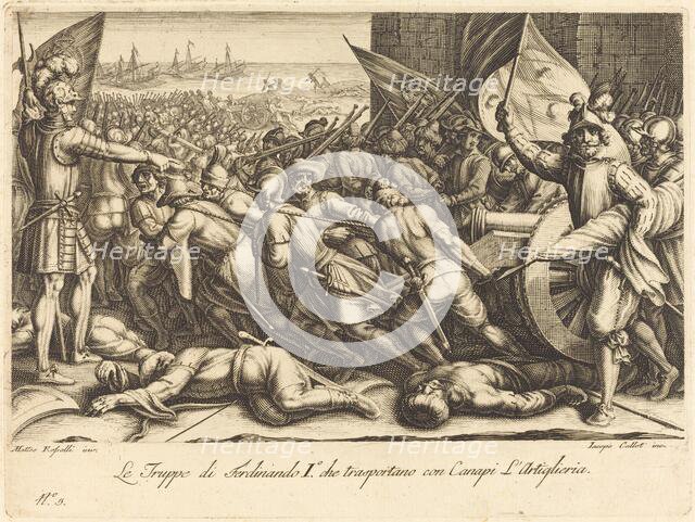 The Re-embarkation of the Troops, c. 1614. Creator: Jacques Callot.