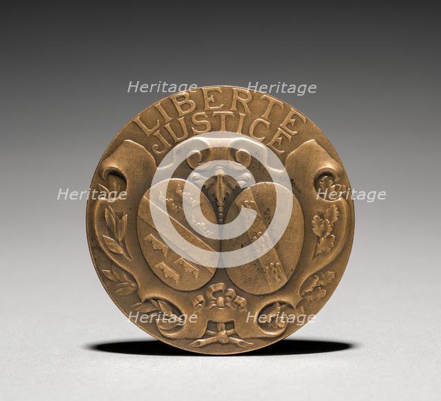 Medallion (reverse). Creator: Charles-Theodore Perron (French, 1862-1934).