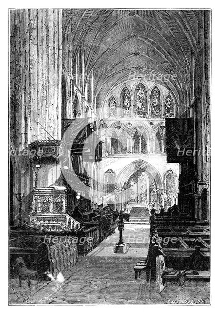 Choir of St Patrick's Cathedral, Dublin, Ireland. Artist: Unknown