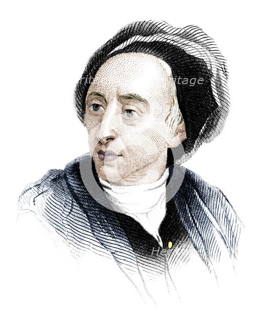 Alexander Pope, English poet of the early eighteenth century, (c1850). Artist: Unknown.