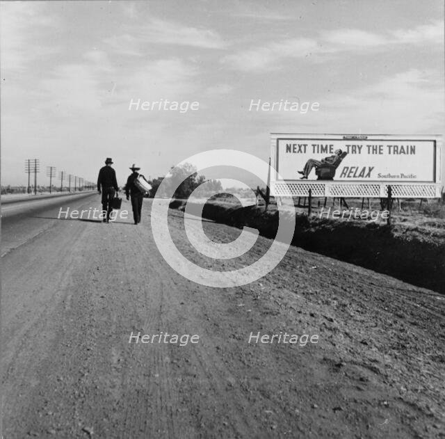 Toward Los Angeles, California, 1937. Creator: Dorothea Lange.