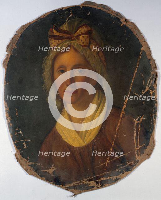 Portrait of a woman from the revolutionary era, between 1789 and 1799. Creator: Unknown.