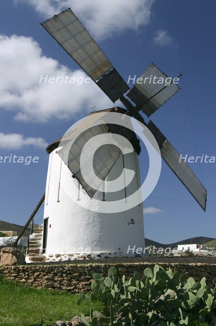 Windmill, Fuerteventura, Canary Islands.