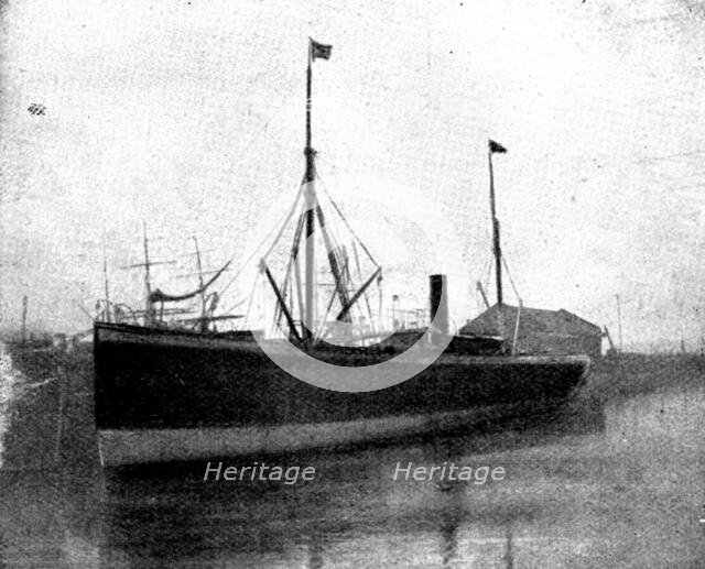 The Spanish-American War: steam-ship "Buenaventura," captured...by the US gun-boat "Nashville", 1898 Creator: Unknown.