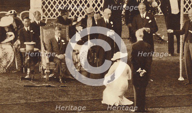 'Curtsy To Her King', 1937. Creator: Unknown.