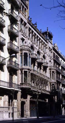 Thomas House in 293 Mallorca Street, Barcelona, ??by Lluis Domenech i Montaner in 1895-1898 and e…