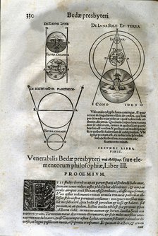 Eclipse, engraving from 'De Elementis Philosofia'.