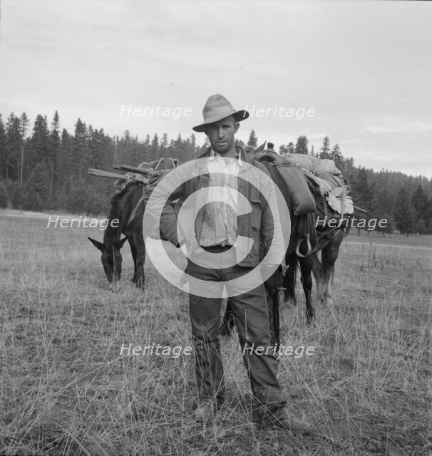 Basque sheep herder who speaks broken English..., Adams County, Idaho, 1939. Creator: Dorothea Lange.