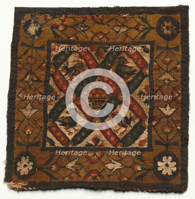 Square Segmentum from a Tunic, 600s - 700s. Creator: Unknown.