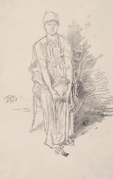 Figure Study, 1890. Creator: James McNeill Whistler (American, 1834-1903).