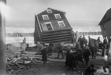 Seabright -- Wreck of life saving station, 1914. Creator: Bain News Service.