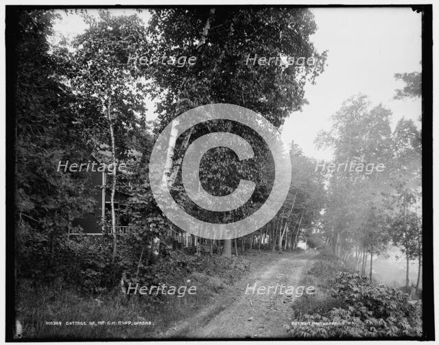 Cottage of Mr. C.H. Rood, Omena, between 1890 and 1901. Creator: Unknown.