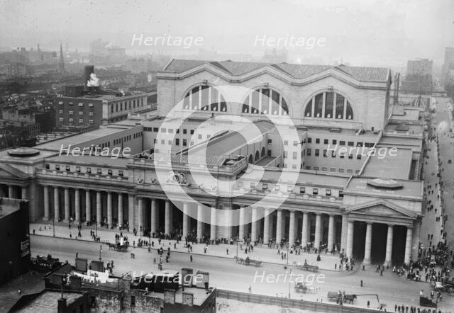 Penn. RR Station from Gimbel's N.Y., between c1910 and c1915. Creator: Bain News Service.