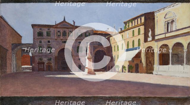 Piazza di Dante in Verona, 1900-1901. Creator: Aleksander Gierymski.