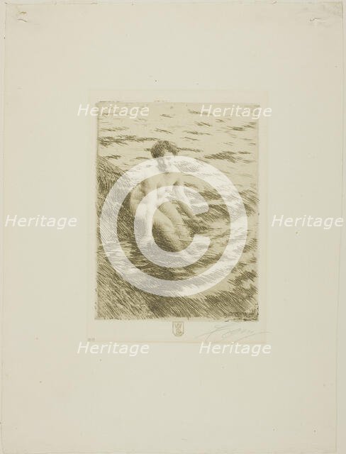 Wet, 1911. Creator: Anders Leonard Zorn.