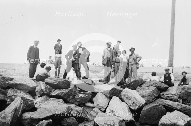 Quarantined on Hoffman Isl'd, between c1910 and c1915. Creator: Bain News Service.