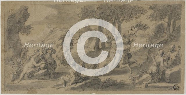 The Flight of the Centaur Nessus with Dejanina, n.d. Creator: Francois Verdier.