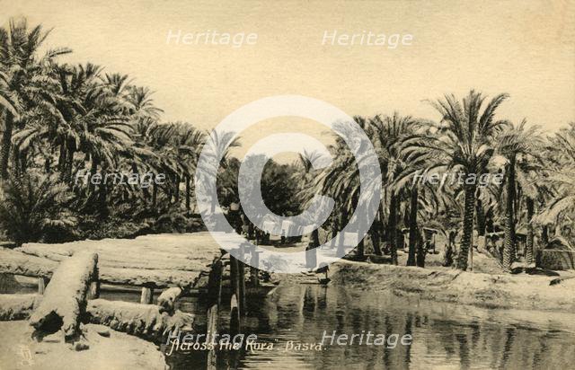 'Across the "Kora", Basra', c1918-c1939. Creator: Unknown.