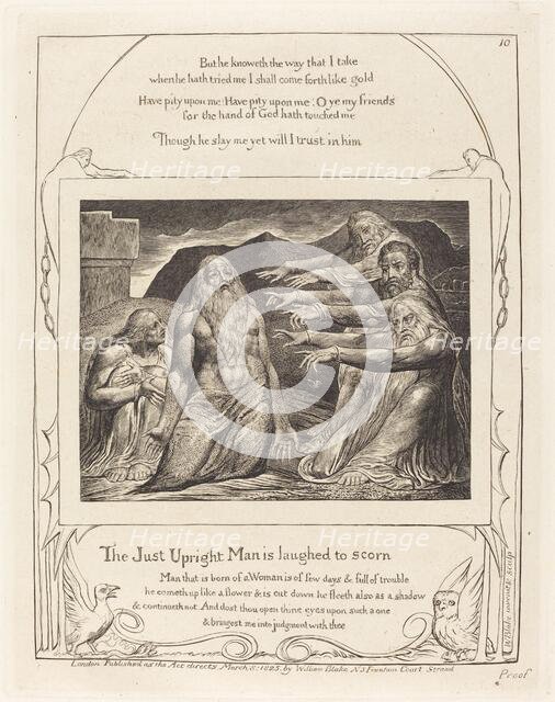 Job Rebuked by His Friends, 1825. Creator: William Blake.