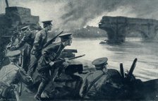 'Retreat from Belgium:  British Troops on the River Prepared To Resist the German Advance', 1915 Creator: Unknown.