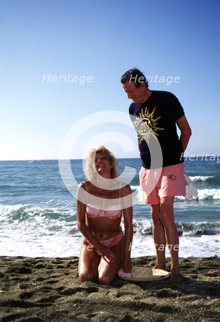Carmen Cervera, Baroness Thyssen with her husband, photo 1991.