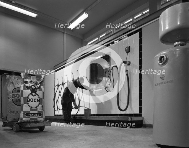 Laycock lubrication plant at BOCM Animal feeds, Selby, North Yorkshire, 1962. Artist: Michael Walters
