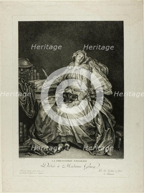 Philosophy Asleep, n.d. Creator: Jacques Aliamet.