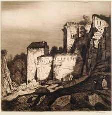 The Walls Of The Alhambra, 1912. Creator: William Strang.