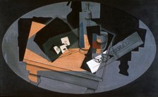 'Playing Cards and Siphon', 1916.  Artist: Juan Gris