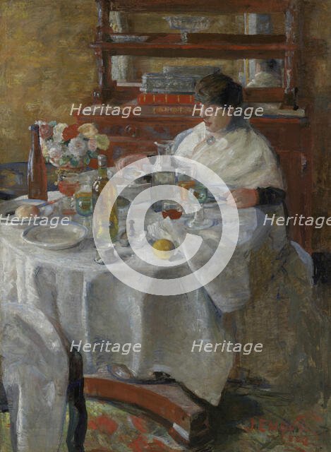 The Oyster Eater, 1882. Creator: James Ensor.