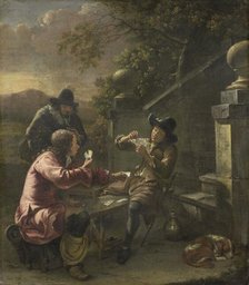 The card players, 1660. Creator: Johannes Natus.