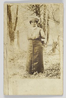 Photographic postcard of an unidentified woman, 1906-1915. Creator: Unknown.