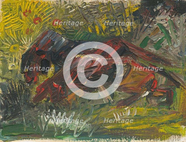 Hunting dogs, c1940. Creator: Arnold Peter Weisz-Kubincan.