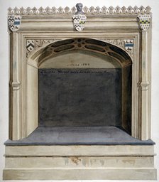 Tomb of Sir Thomas More in Chelsea Old Church, London, c1800.                                    Artist: Anon