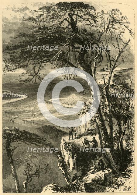 'Lookout Mountain - View from the "Point"', 1872.  Creator: James L. Langridge.