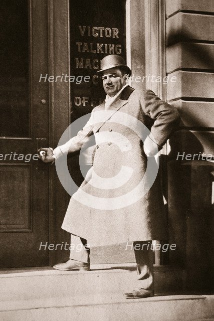 Enrico Caruso, Italian opera singer, USA, 6 November, 1909. Artist: Unknown