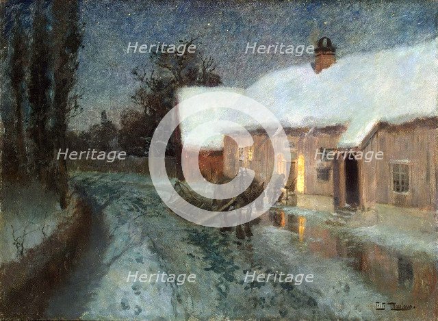 Night', 1880s. Creator: Thaulov, Fritz (1847-1906).