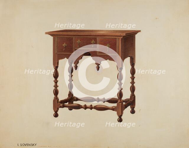 Lowboy, c. 1939. Creator: Isidore Sovensky.