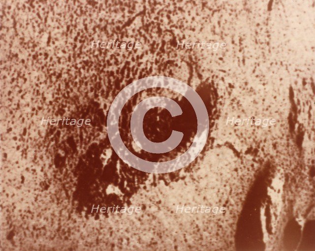 Trench excavated by surface sampler, Viking 1 Mission to Mars, 1976. Creator: NASA.