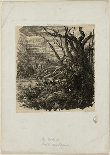 Lake in the Mountains, from Revue Fantaisiste, n.d. Creator: Rodolphe Bresdin.