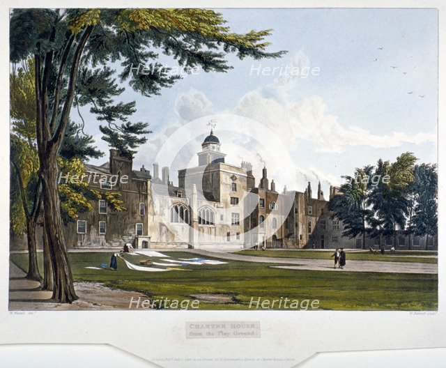 Charterhouse, Finsbury, London, 1816. Artist: William James Bennett