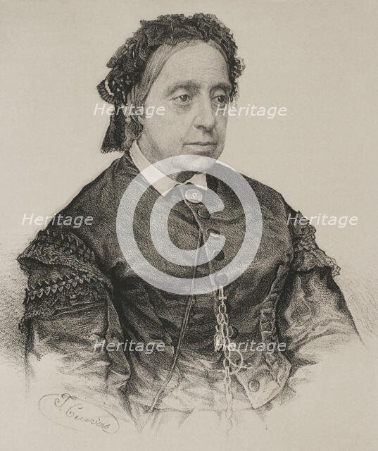 Maria Teresa of Braganza (1793-1874), Portuguese Infanta, 1869. Creator: Jose Cuevas.