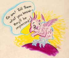 'The chatterbug will get you if you don't watch out! Careless..., WWII poster, between 1939 and 1946 Creators: Central Office of Information, Unknown.