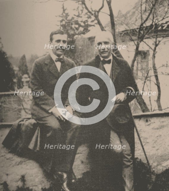 Hugo von Hofmannsthal (1874-1929) and Richard Strauss (1864-1949), 1912. Creator: Anonymous.