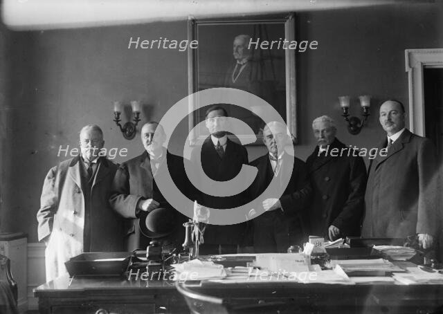 Railroads War Board - Elliott, Howard, President, N.P. Railway; Holden, Hale, 1918. Creator: Harris & Ewing.