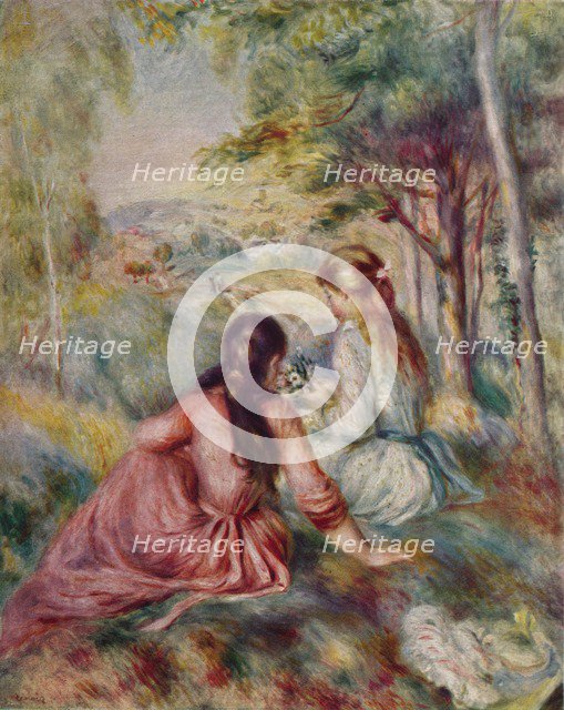 'In the Meadow', c1888. Artist: Pierre-Auguste Renoir.